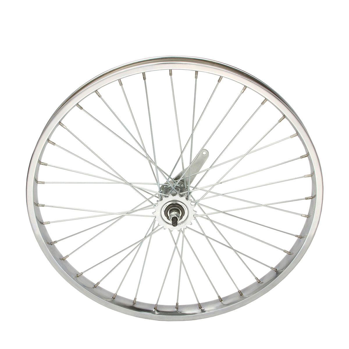 24 Inch x 38mm Steel Coaster Wheel 36 Spoke 12G Chrome...